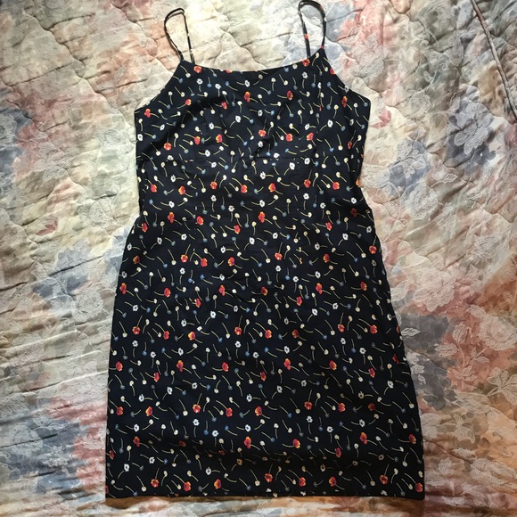 Navy Floral dress - Access - M - Picture 1 of 8